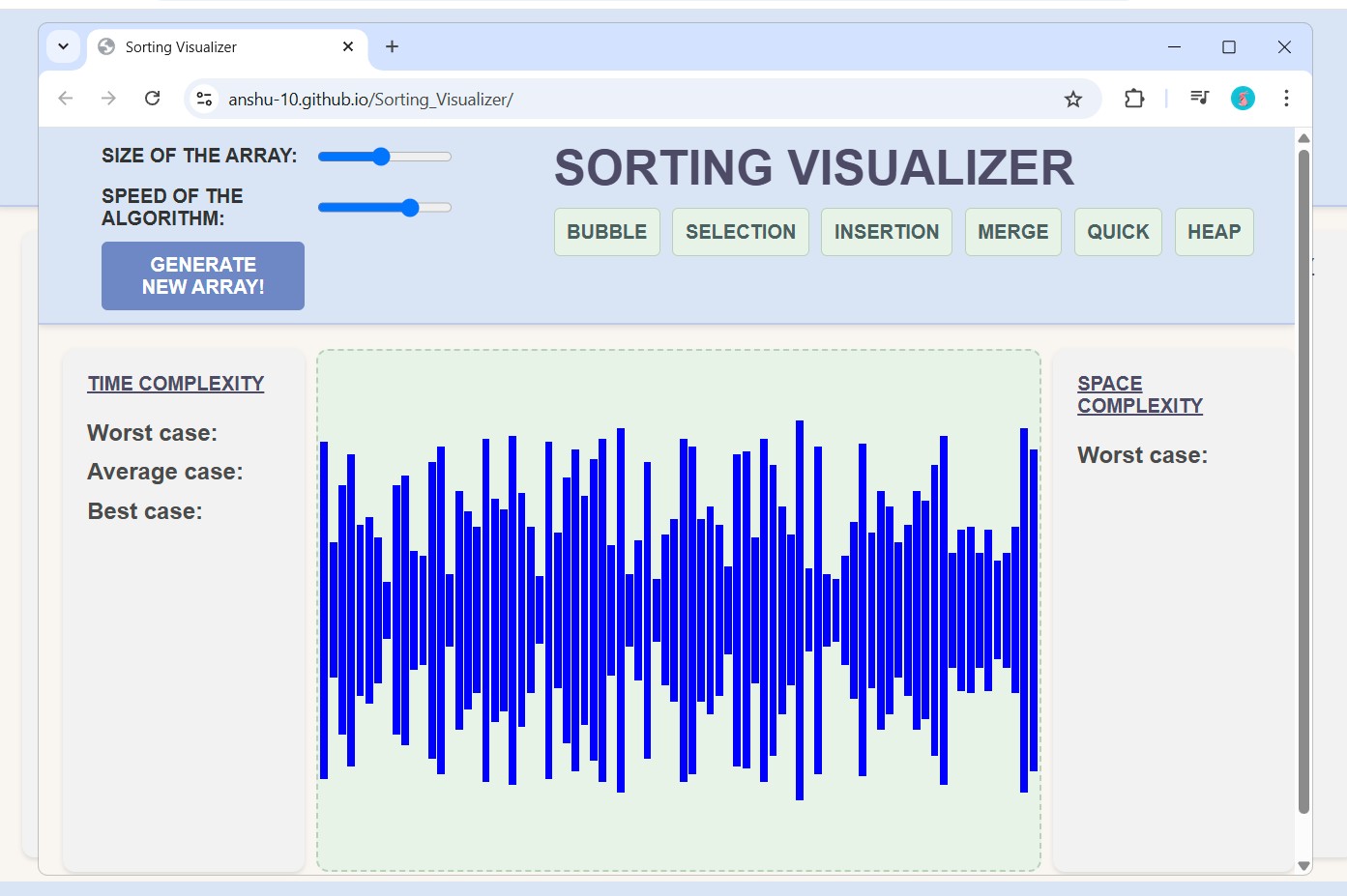 Sorting Visualizer